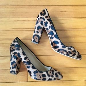 J Crew Collection Pony Hair Cheetah Pumps